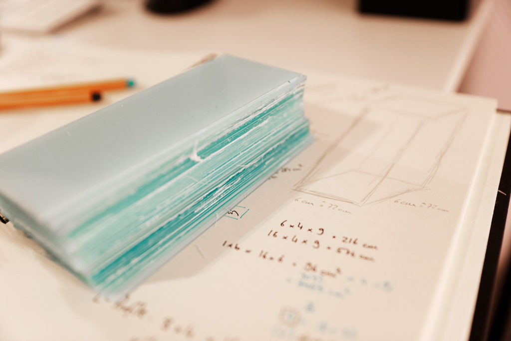 Planning the glass cabinets Behind the Scenes of Green Cube: Planning the Glass Cabinets