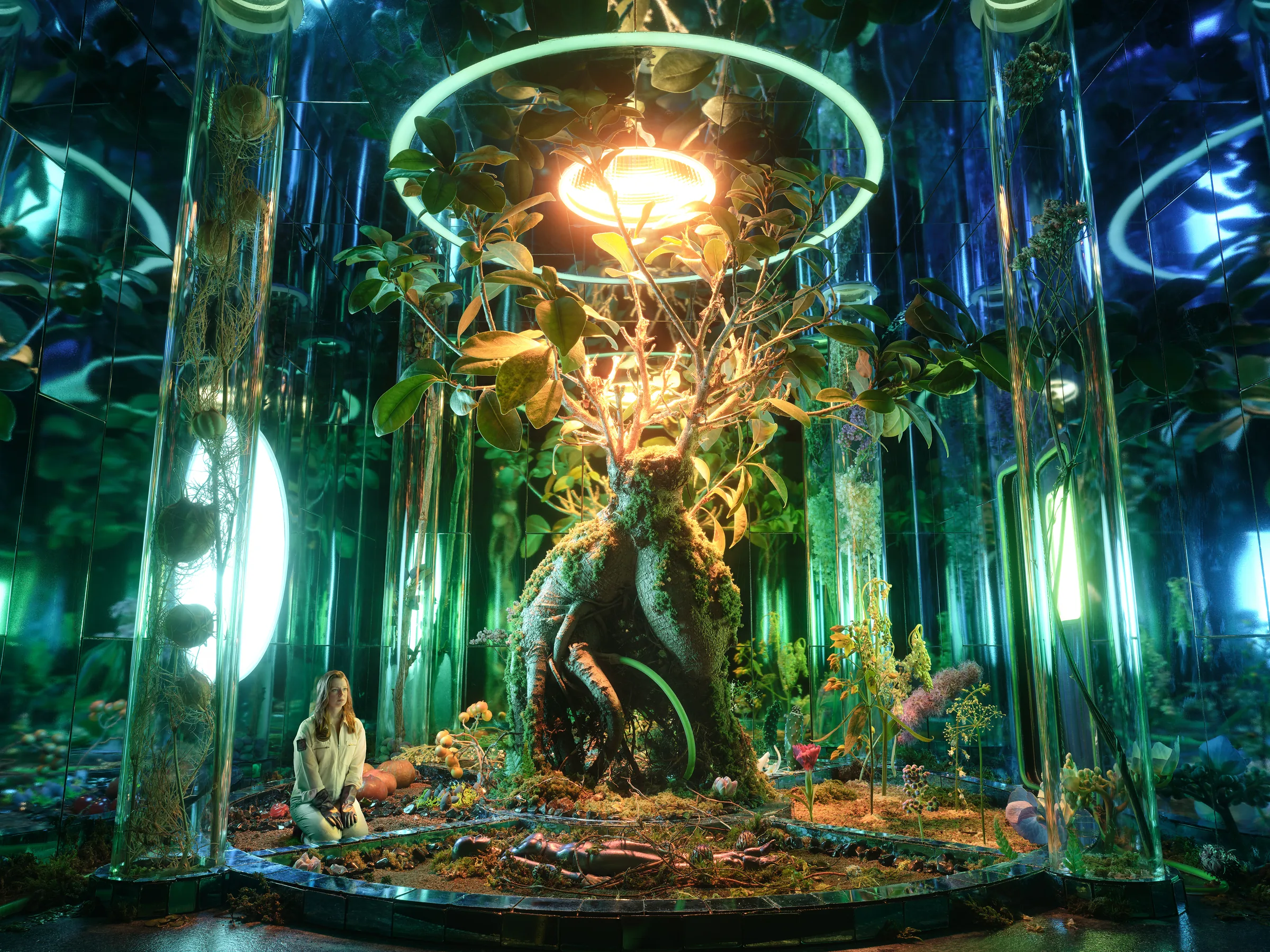 Earth Cube (CUBES III) – staged photograph of a hand-built miniature set by Seb Agnew