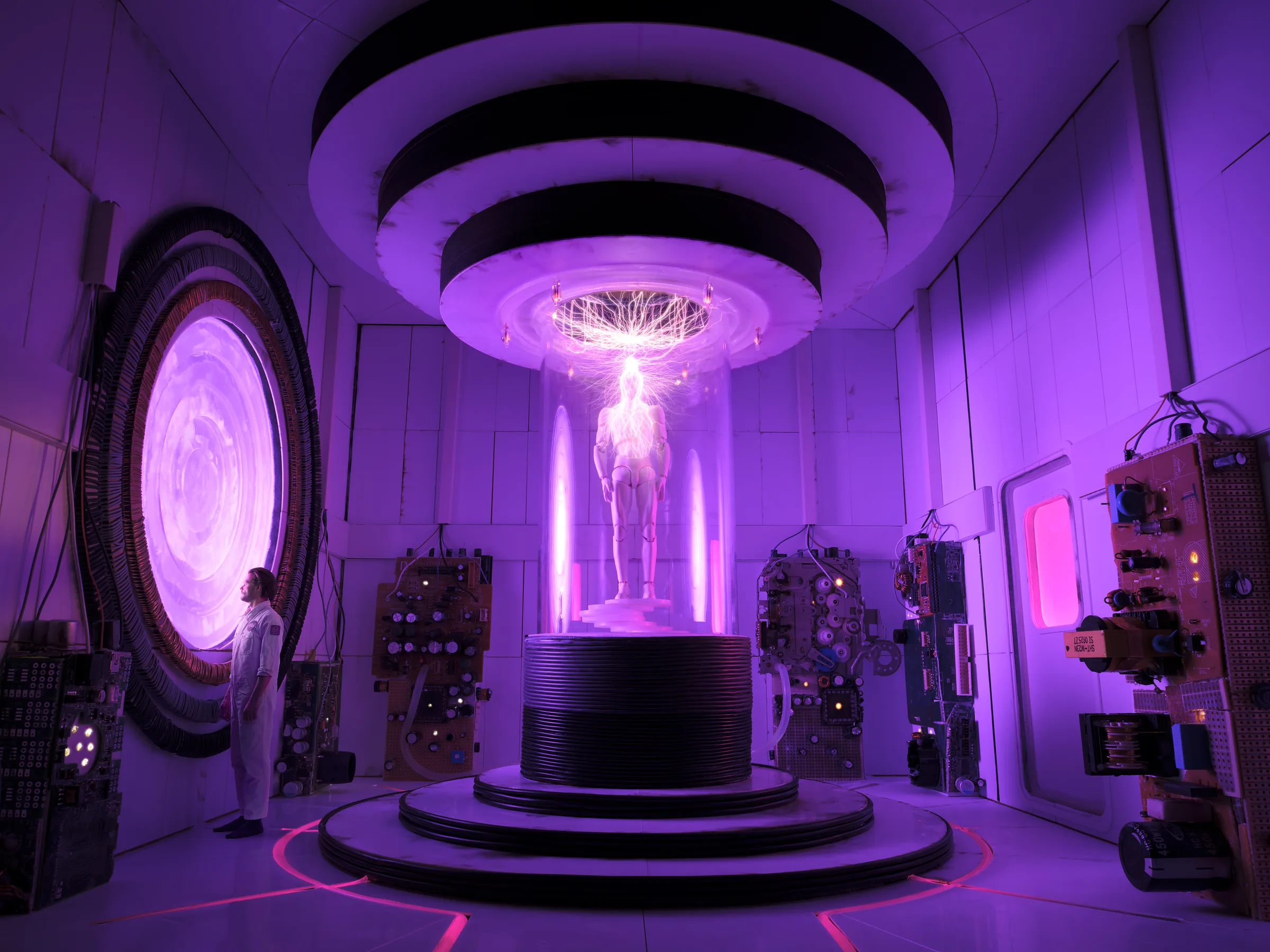 Jupiter Cube (CUBES III) – staged photograph of a hand-built miniature set by Seb Agnew