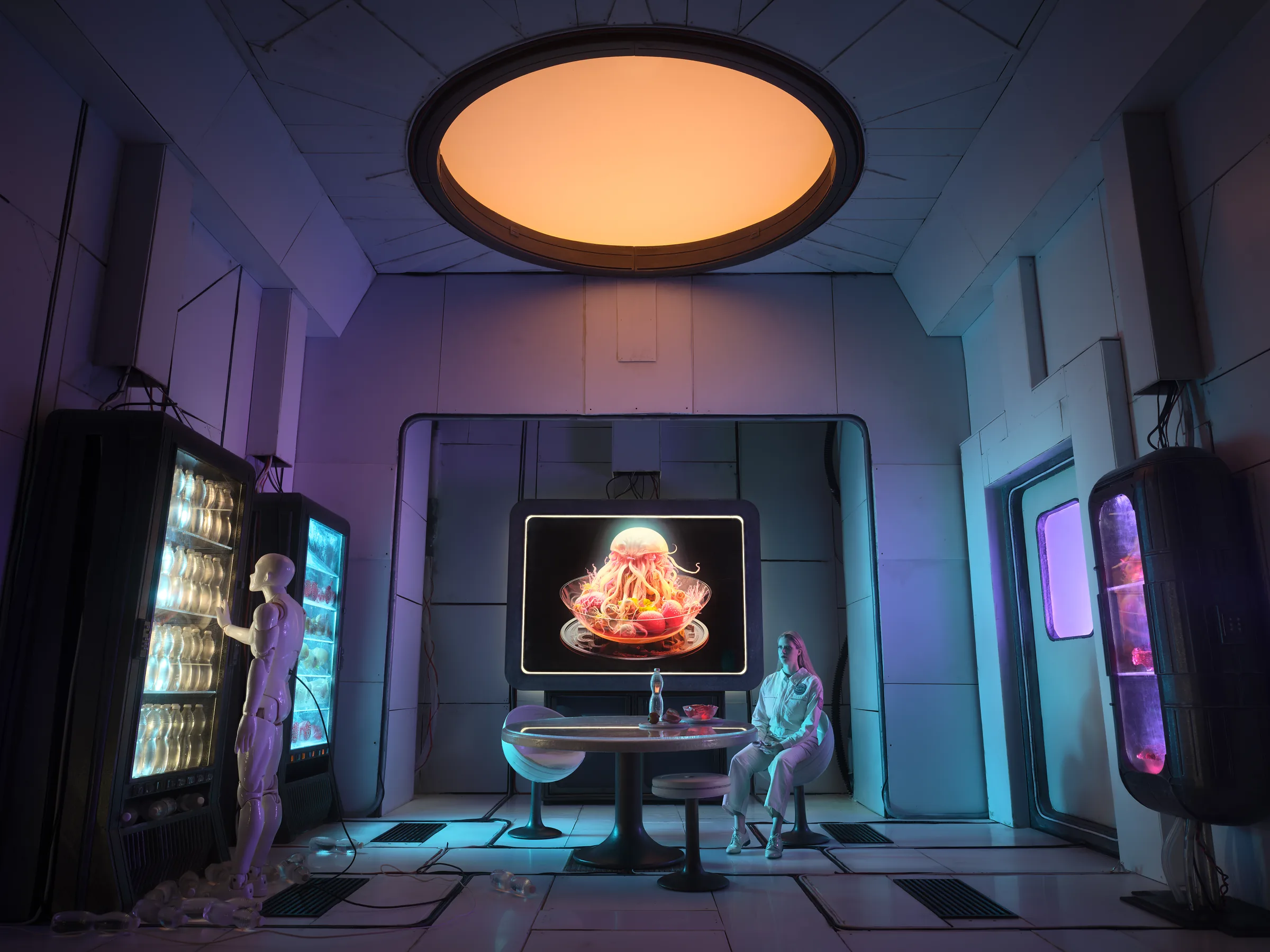Mercury Cube (CUBES III) – staged photograph of a hand-built miniature set by Seb Agnew