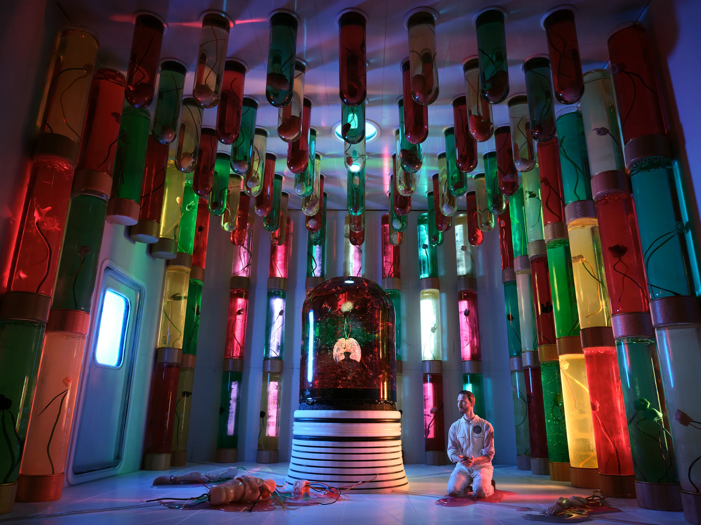 Neptune Cube (CUBES III) – staged photograph of a hand-built miniature set by Seb Agnew