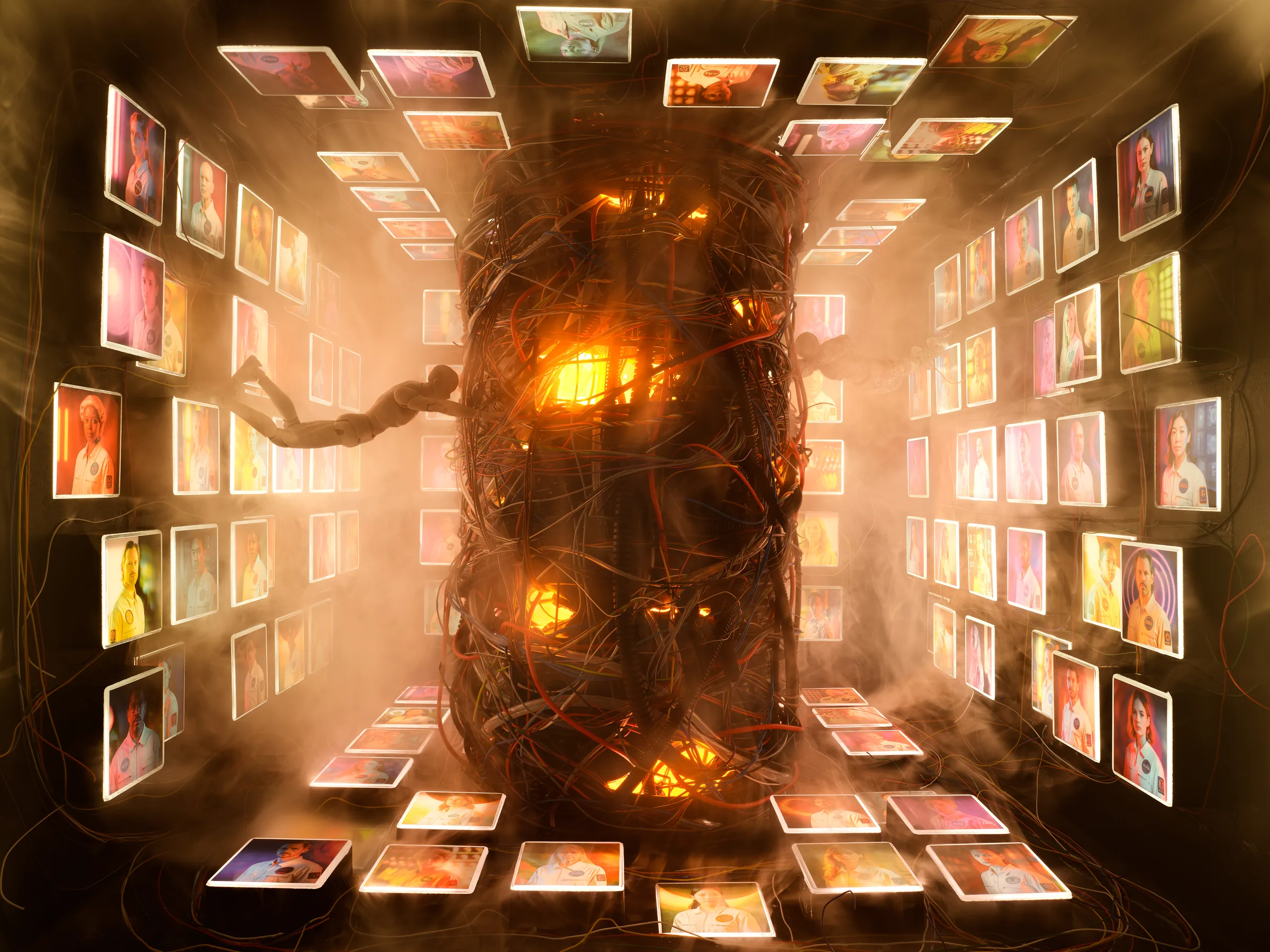 Sun Cube (CUBES III) – staged photograph of a hand-built miniature set by Seb Agnew