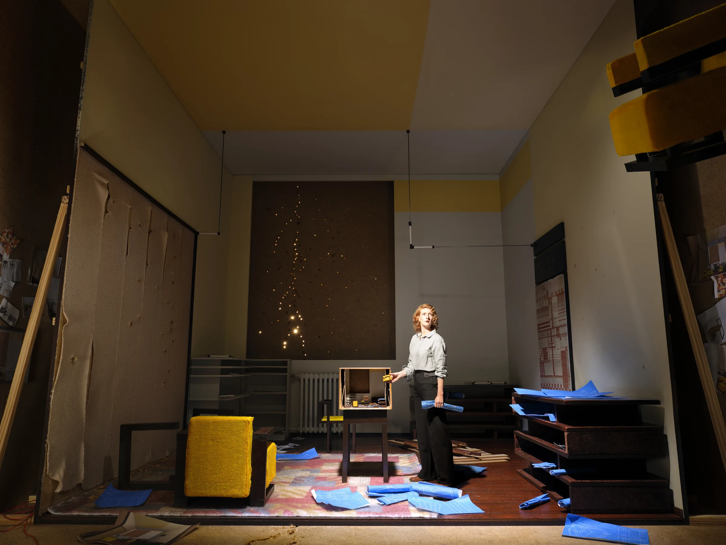 Modern Cube (CUBES II) – staged photograph of a hand-built miniature set by Seb Agnew