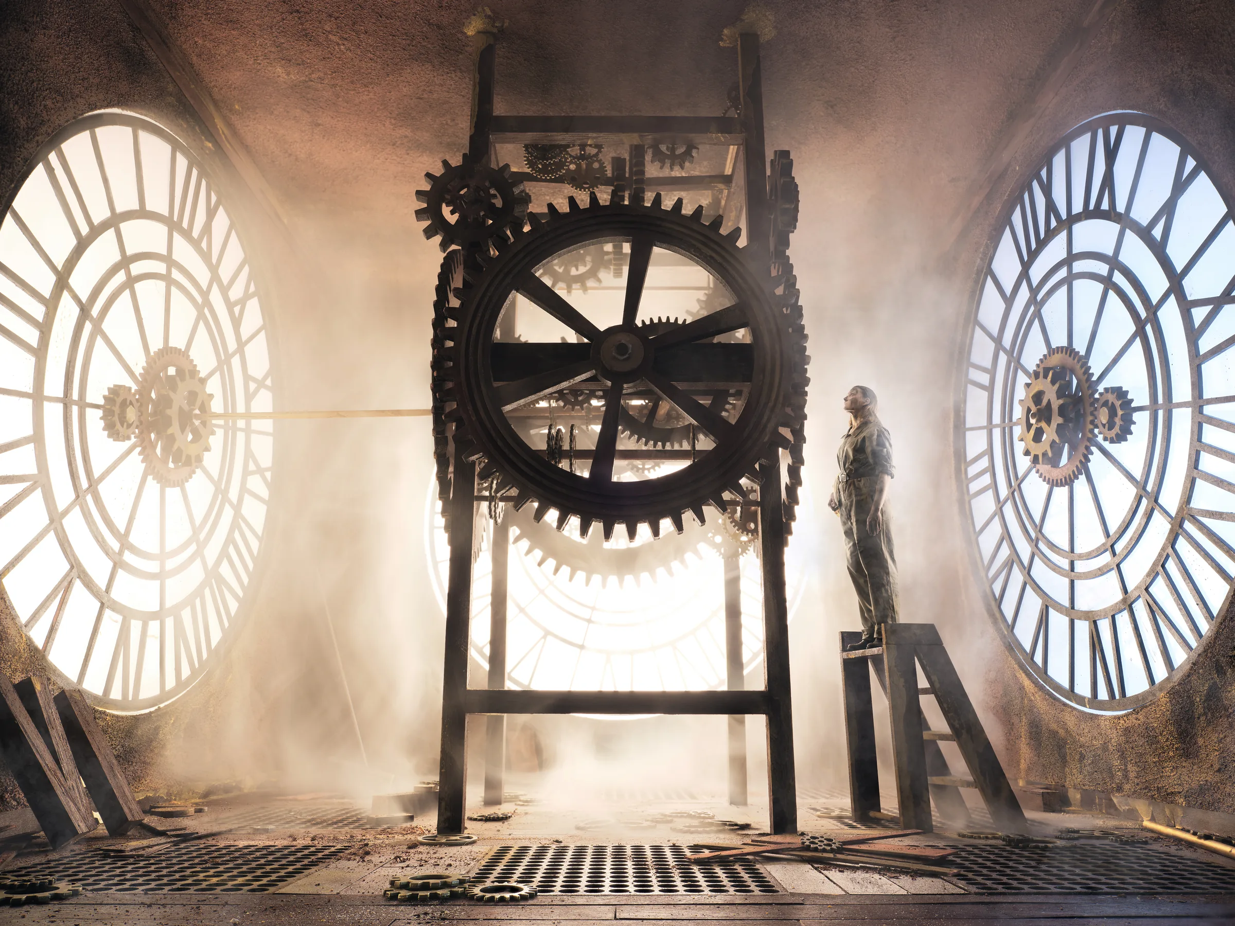 Timeless Cube (CUBES II) – staged photograph of a hand-built miniature set by Seb Agnew