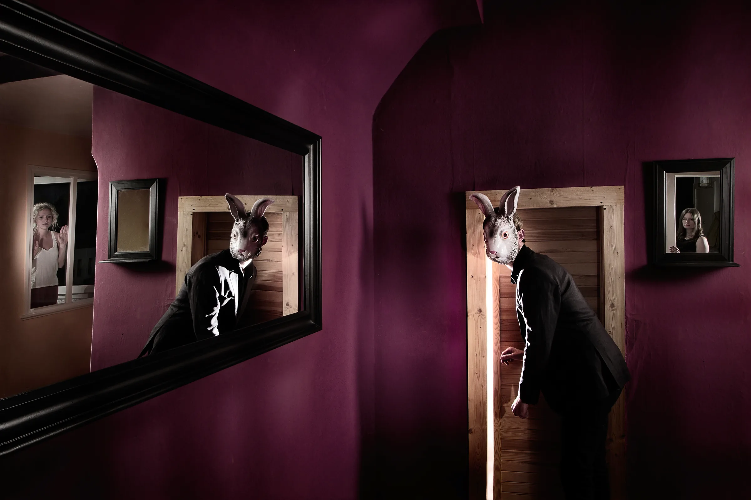 Rabbit Mask (GROWN) – staged photograph by Seb Agnew