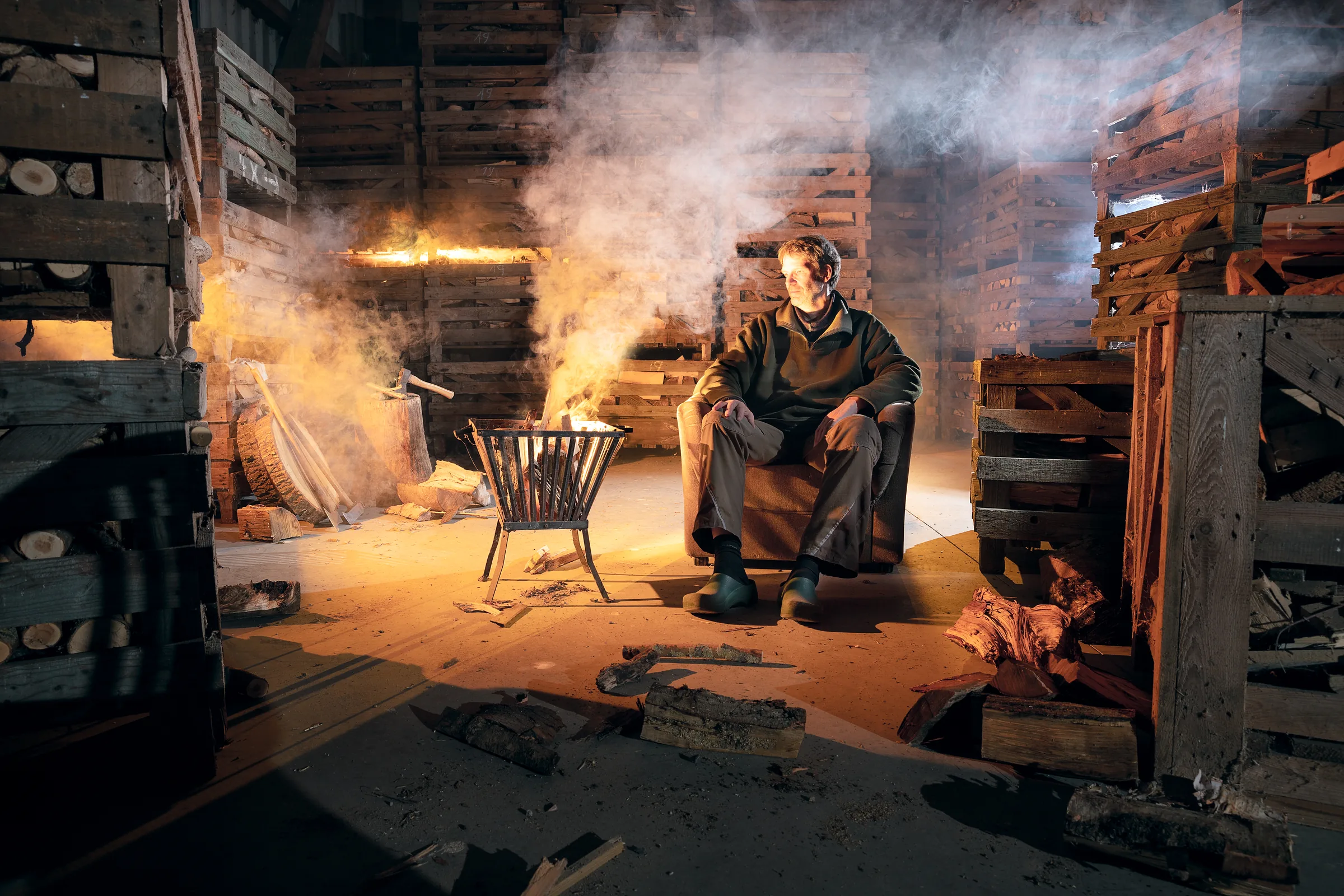 Firewood (SYNCOPE) – staged photograph by Seb Agnew